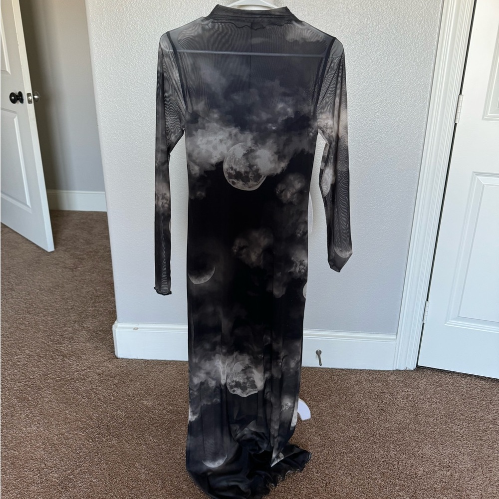 Mesh dress with built in slip